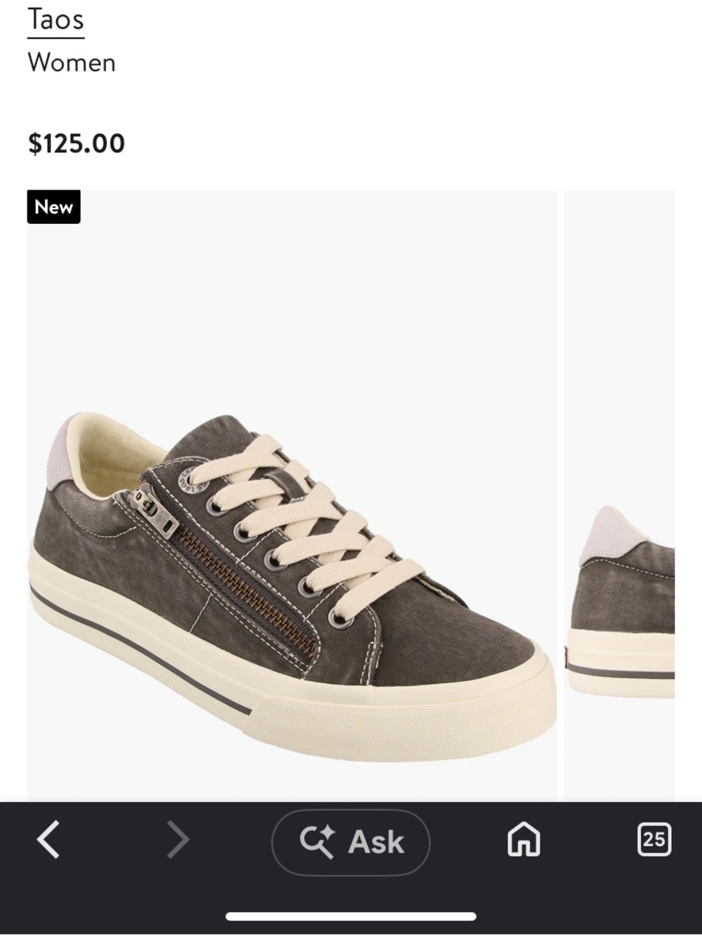 Taos Footwear NEW Z-Soul Platform Sneaker in Dark Taupe